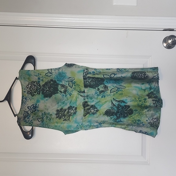 SUNNY LEIGH 100% silksleeveless top size small - Picture 2 of 4